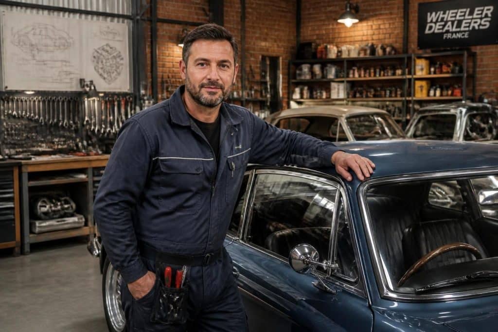 découvrez aurélien letheux, mécanicien expert et animateur de wheeler dealers france, passionné par la restauration de voitures anciennes et l'art de la mécanique automobile.